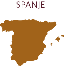 Spanje wijnkaart
